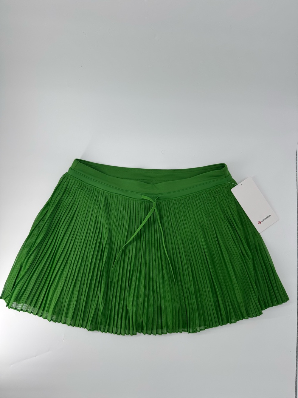 Lululemon Ace Advantage Pleated Tennis Skirt LEON Green L NWT